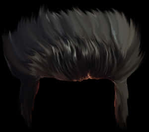 Dark_ Swept_ Hairstyle_ Cutout PNG Image