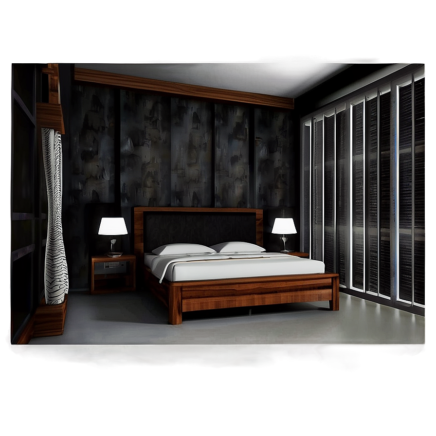 Dark Themed Room Png 06122024 PNG Image