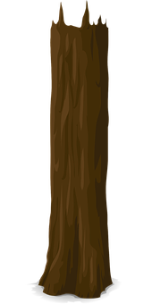 Dark_ Tree_ Trunk_ Illustration PNG Image