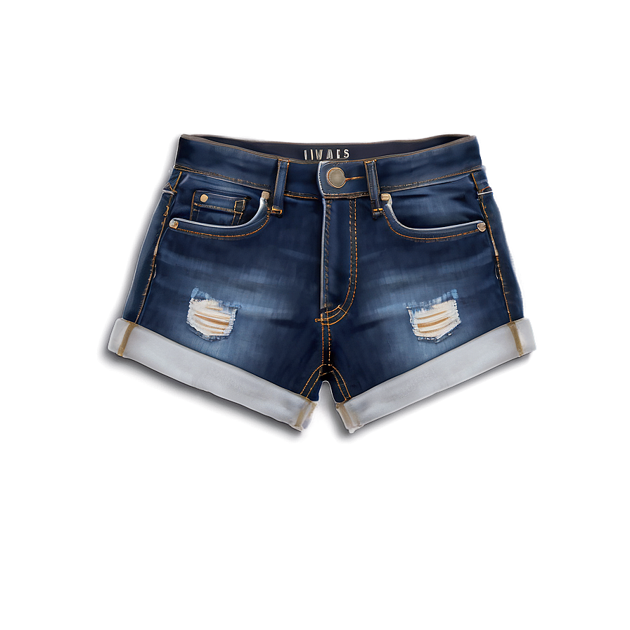 Dark Wash Jorts Png Iln37 PNG Image