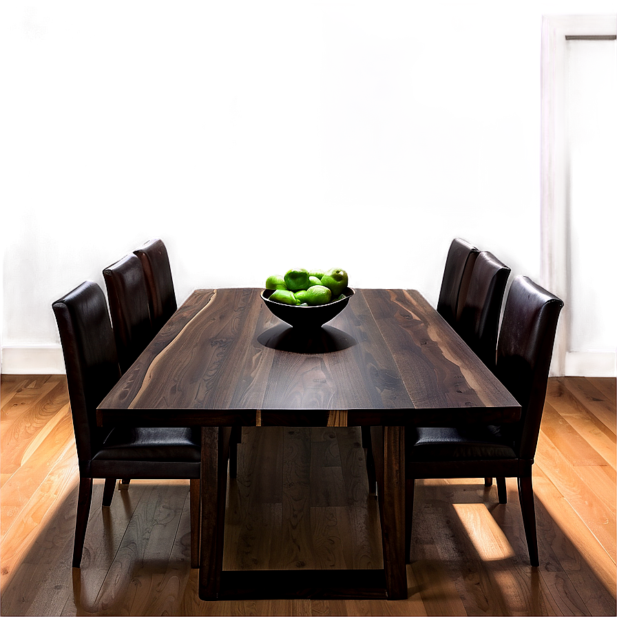 Dark Wood Dining Table Png Dbr61 PNG Image