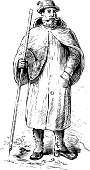 Darkened Silhouette Portrait PNG Image