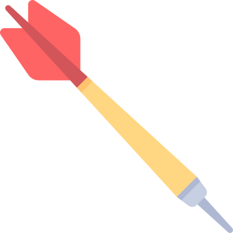 Dart Icon Flat Design PNG Image