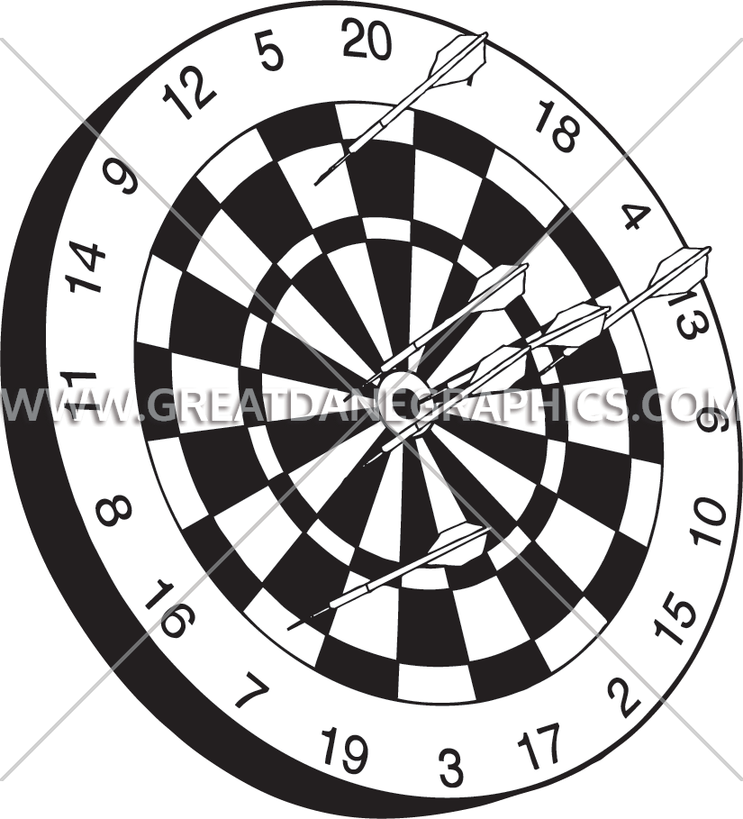 Dartboard With Arrows PNG Image