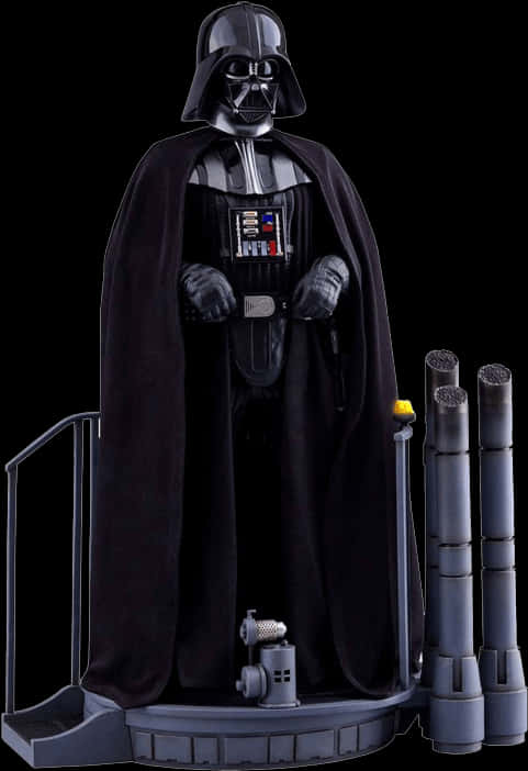 Darth Vader Figure Standing PNG Image