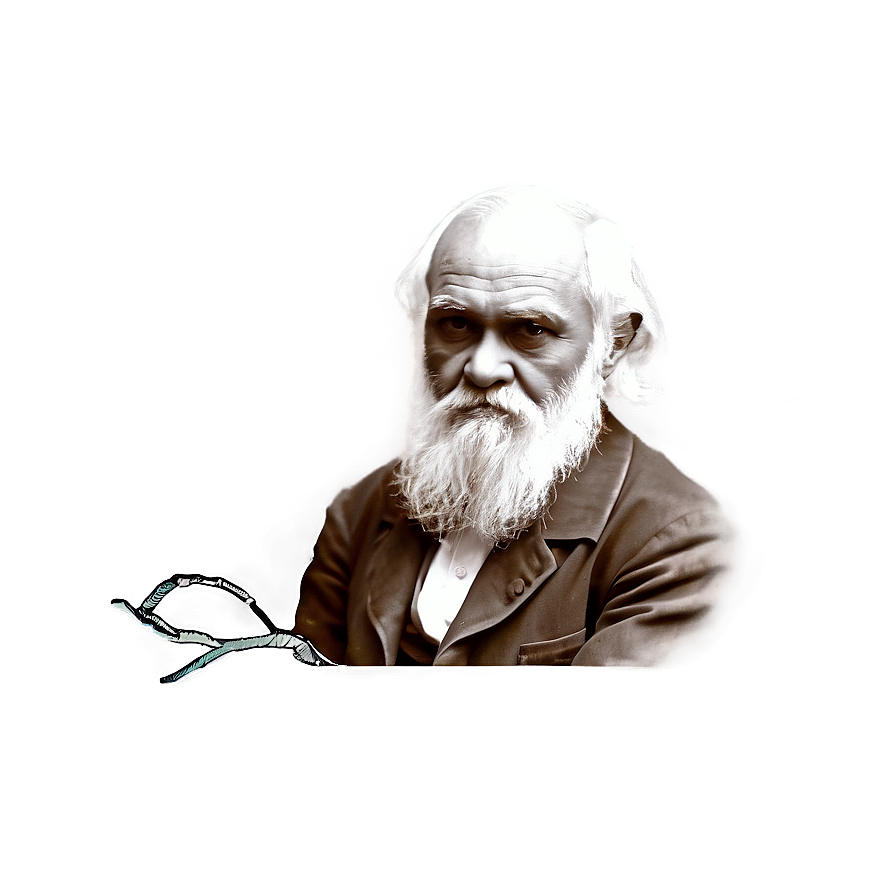 Darwin Naturalist Portrait Png 42 PNG Image