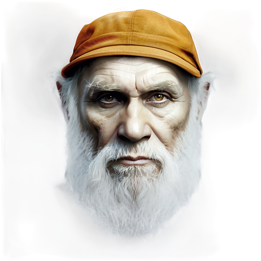 Darwin Naturalist Portrait Png Lyn PNG Image