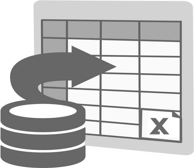 Databaseto Spreadsheet Integration Concept PNG Image