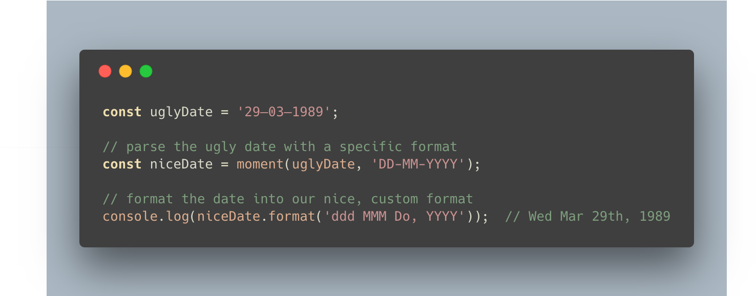 Date Conversion Code Snippet PNG Image