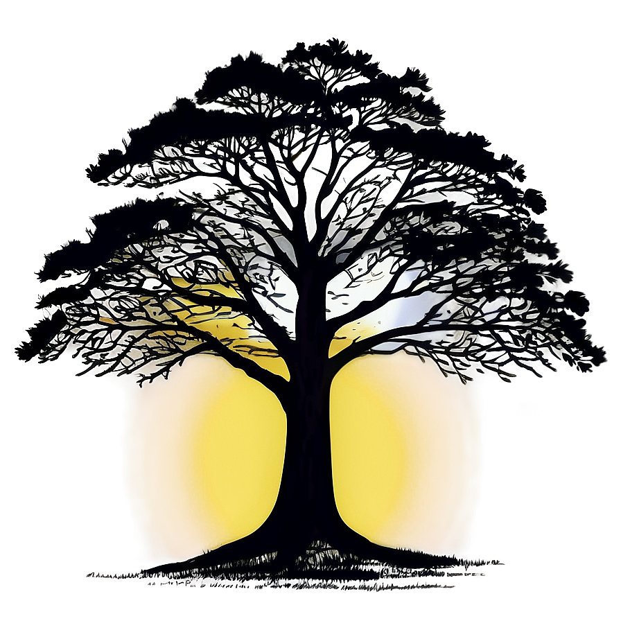 Dawn Tree Line Art Png 95 PNG Image