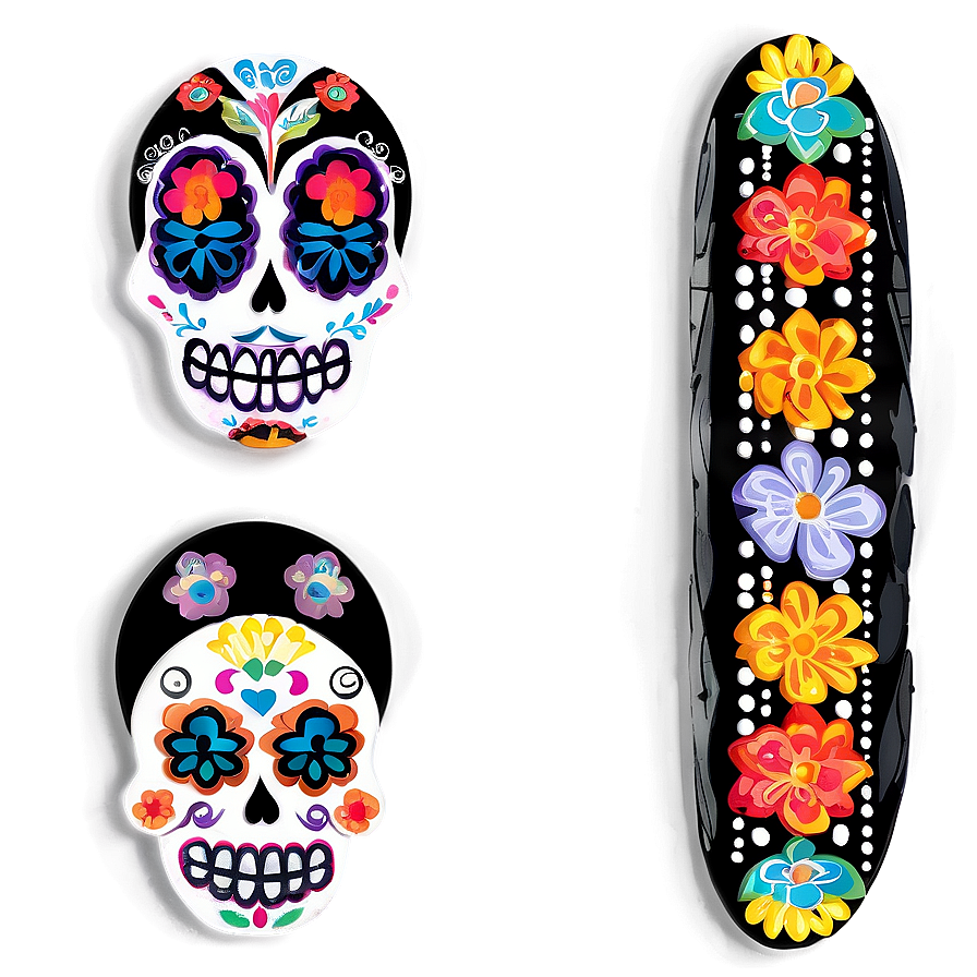 Day Of The Dead Diy Decorations Png Tyw PNG Image