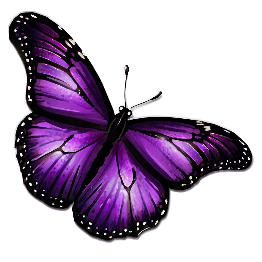 Dazzling Purple Butterfly Png Bvh PNG Image