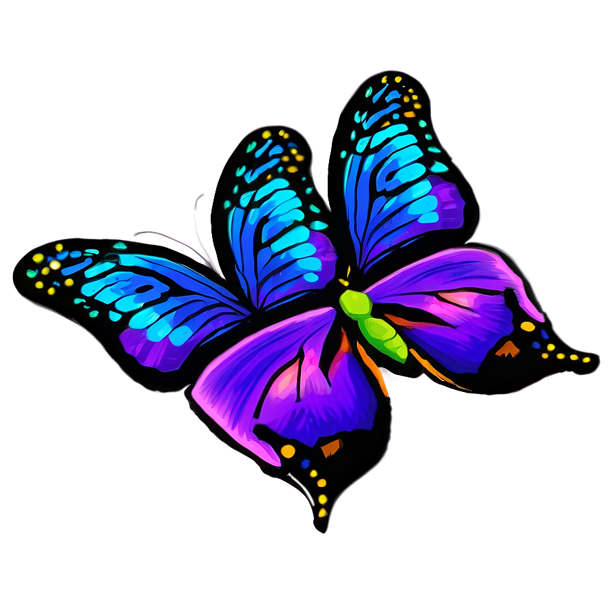 Dazzling Purple Butterfly Png Wxe PNG Image