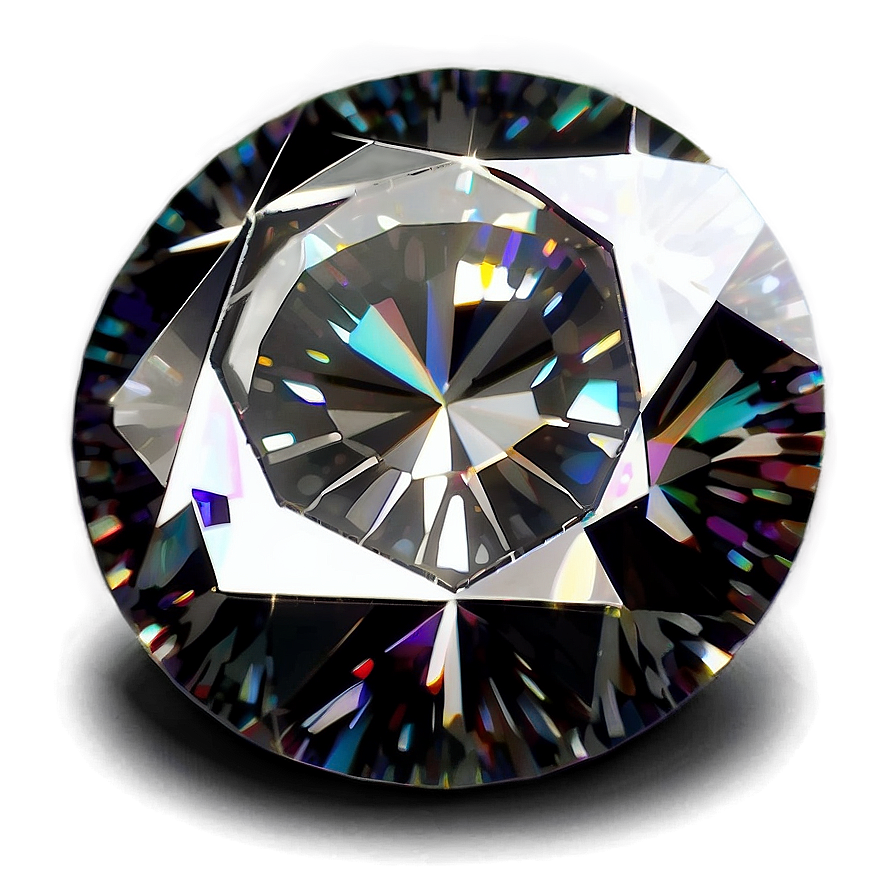 Dazzling Round Diamond Png 14 PNG Image