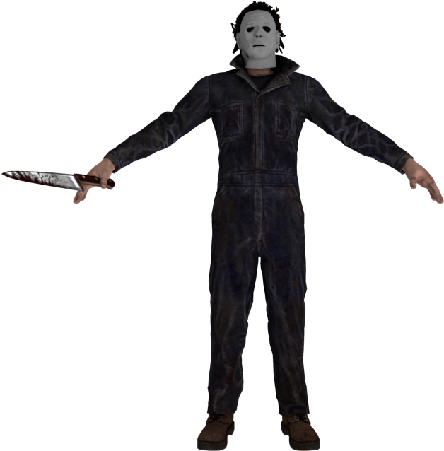 Dead By Daylight Michael Myers Character Model PNG Image