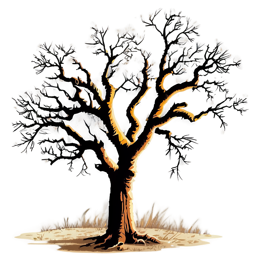 Dead Tree Silhouette Clipart Png 05252024 PNG Image