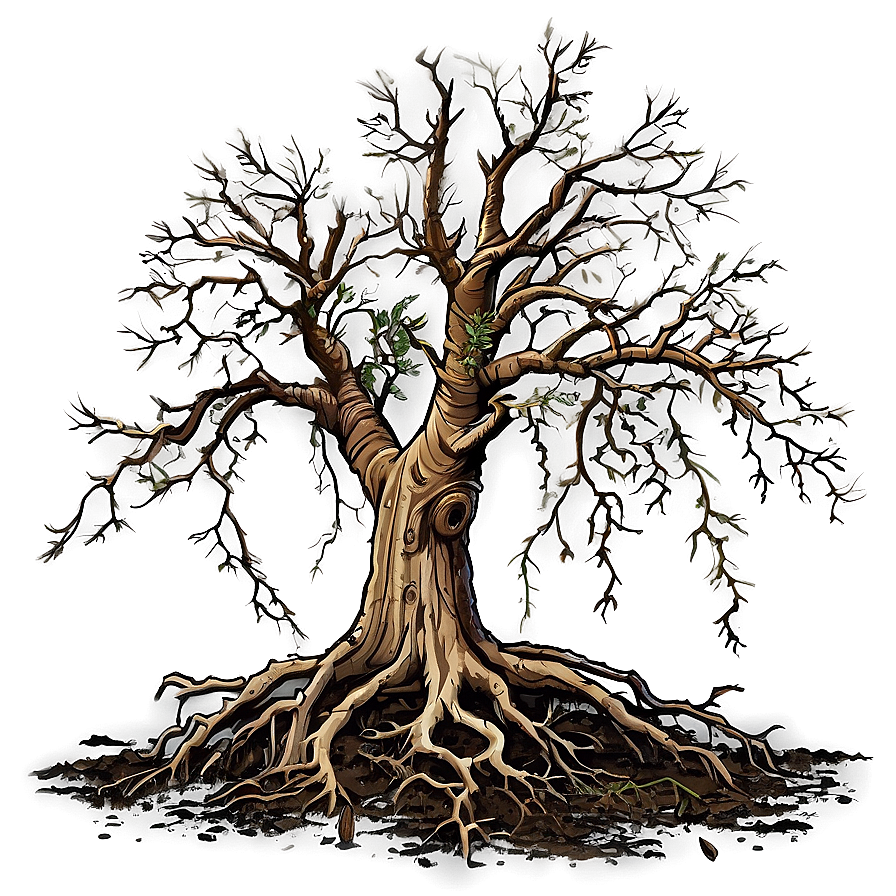 Dead Tree With Roots Png 8 PNG Image