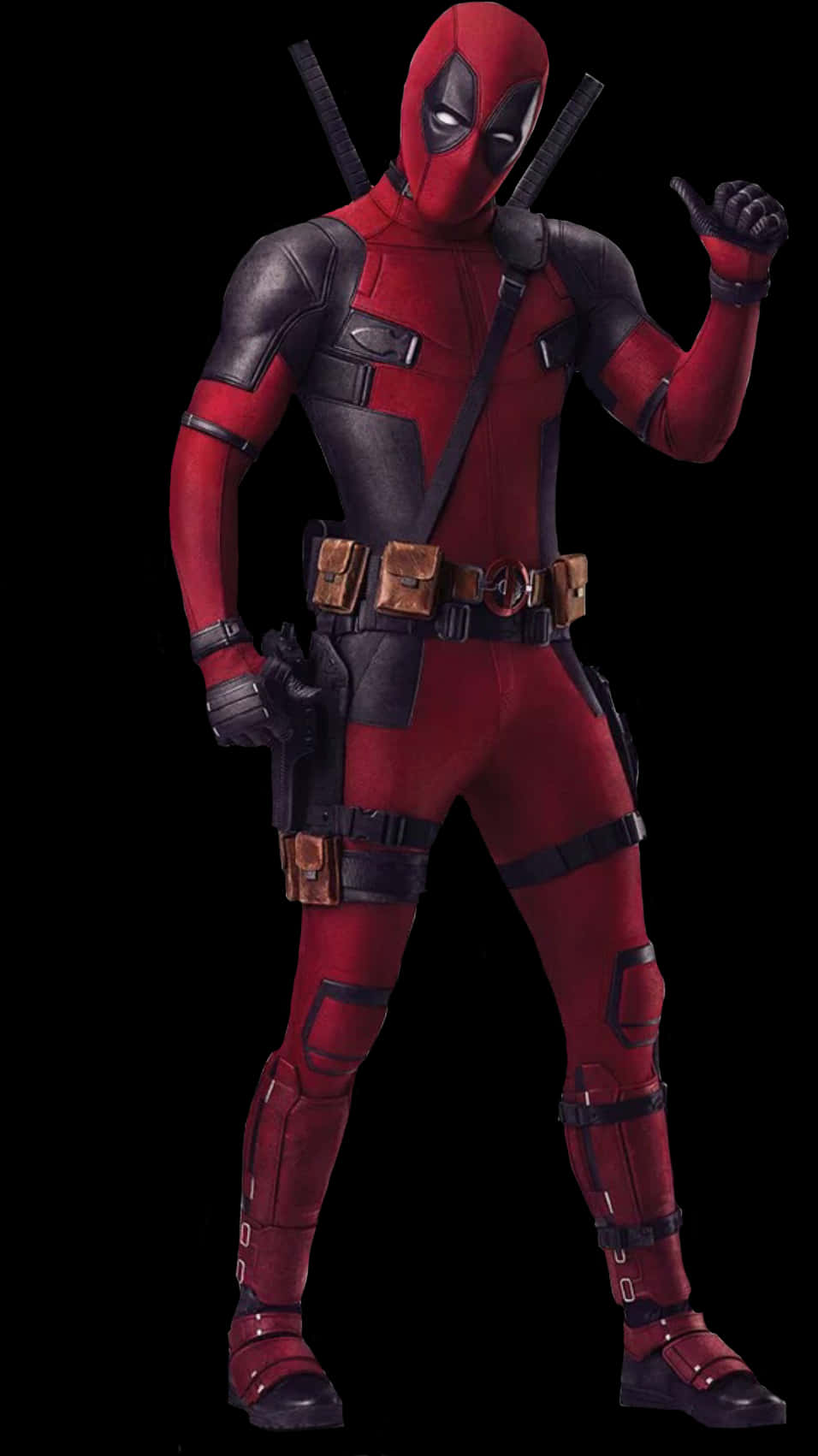 Deadpool Character Pose PNG Image