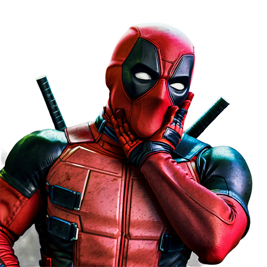 Deadpool Retro 80s Style Png Bia PNG Image