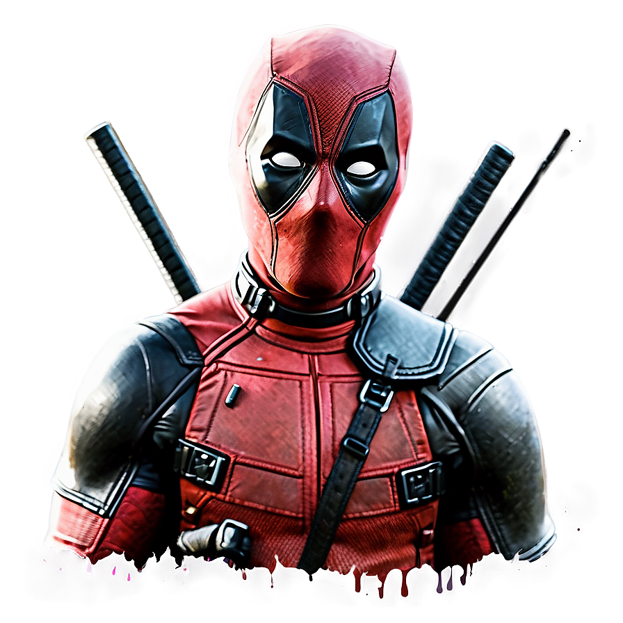 Deadpool Watercolor Art Png Irq PNG Image