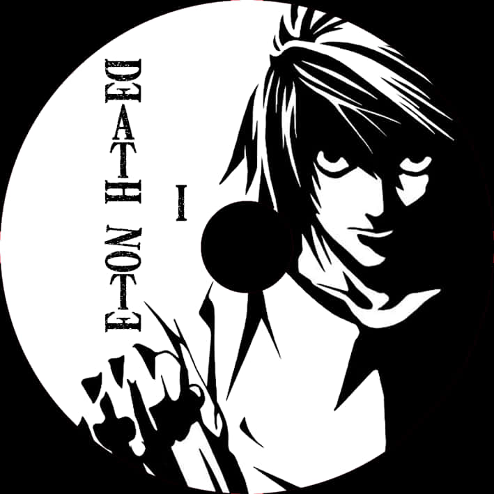 Death Note Anime Character Graphic PNG Image