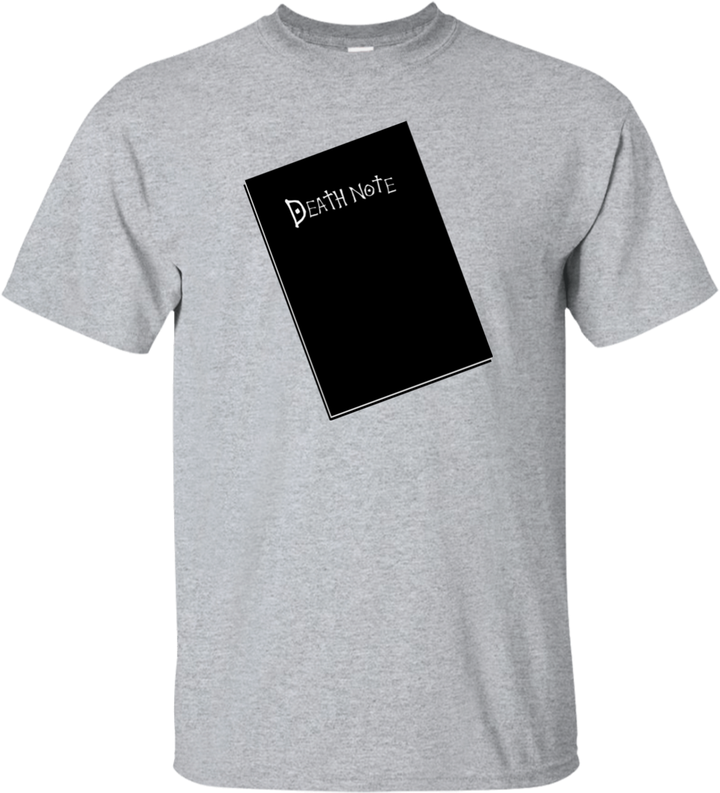 Death Note Anime T Shirt Design PNG Image