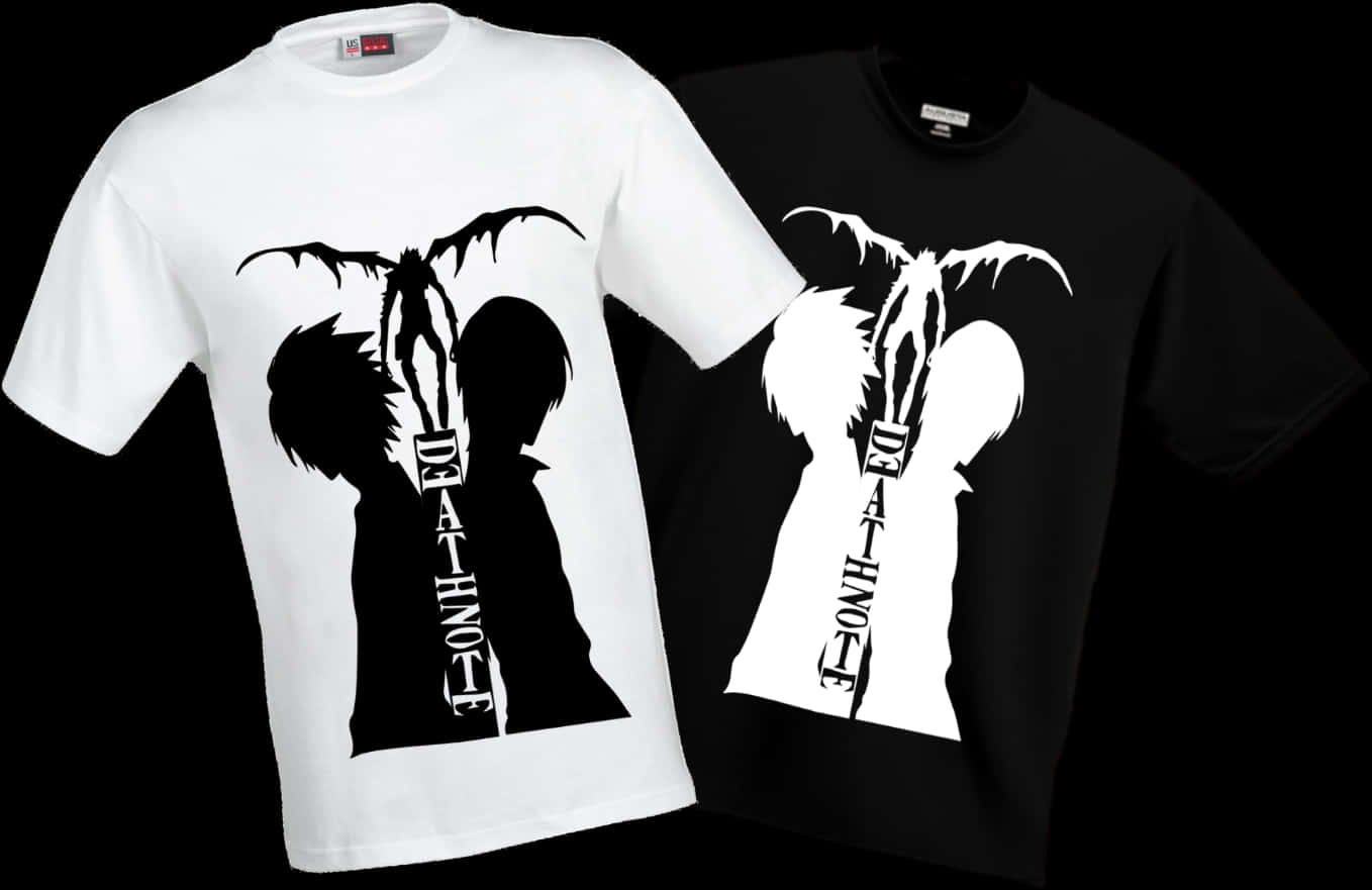 Death Note Ryuk Silhouette T Shirts PNG Image