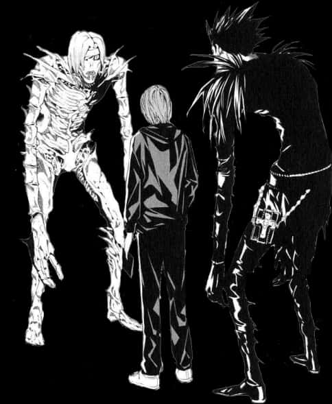 Death Note Ryukand Characters PNG Image