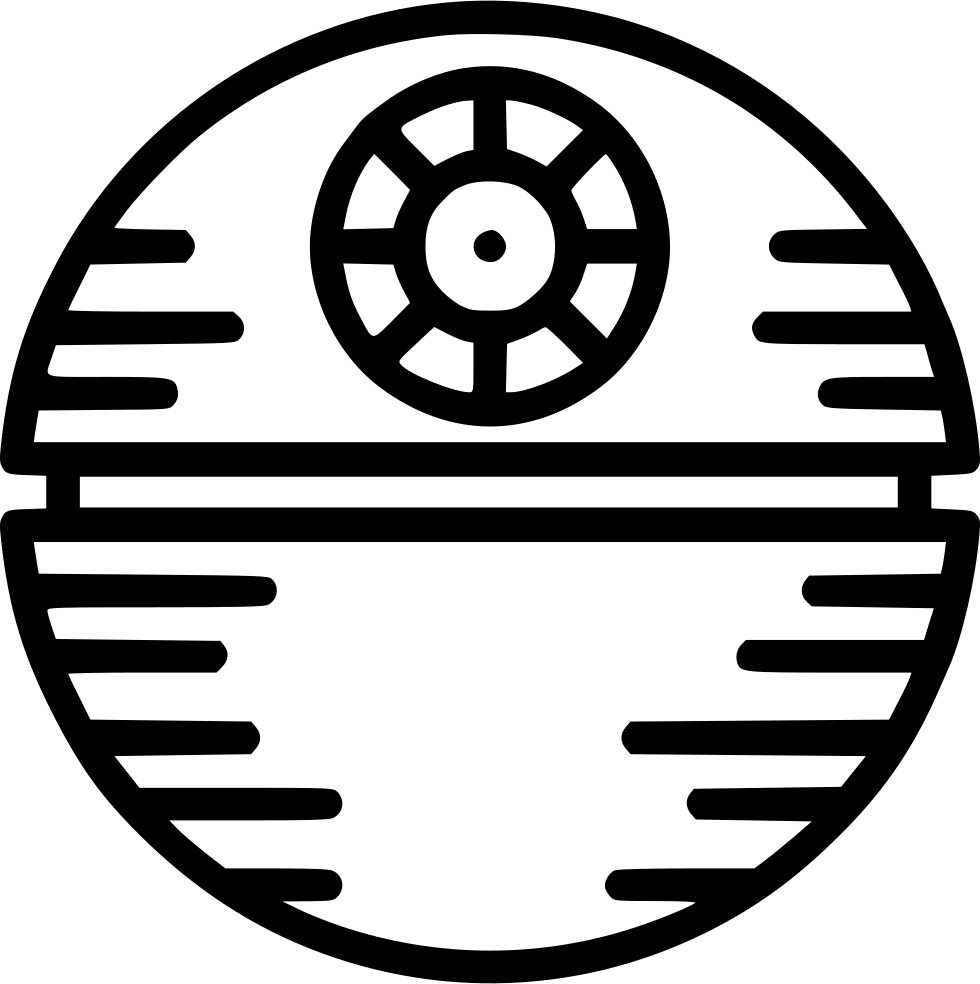 Death Star Icon Graphic PNG Image