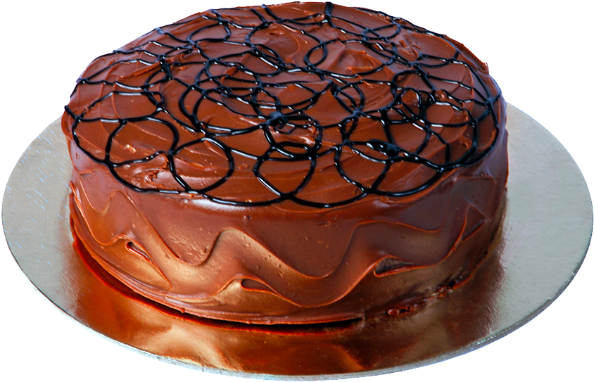 Decadent Chocolate Cake PNG Image