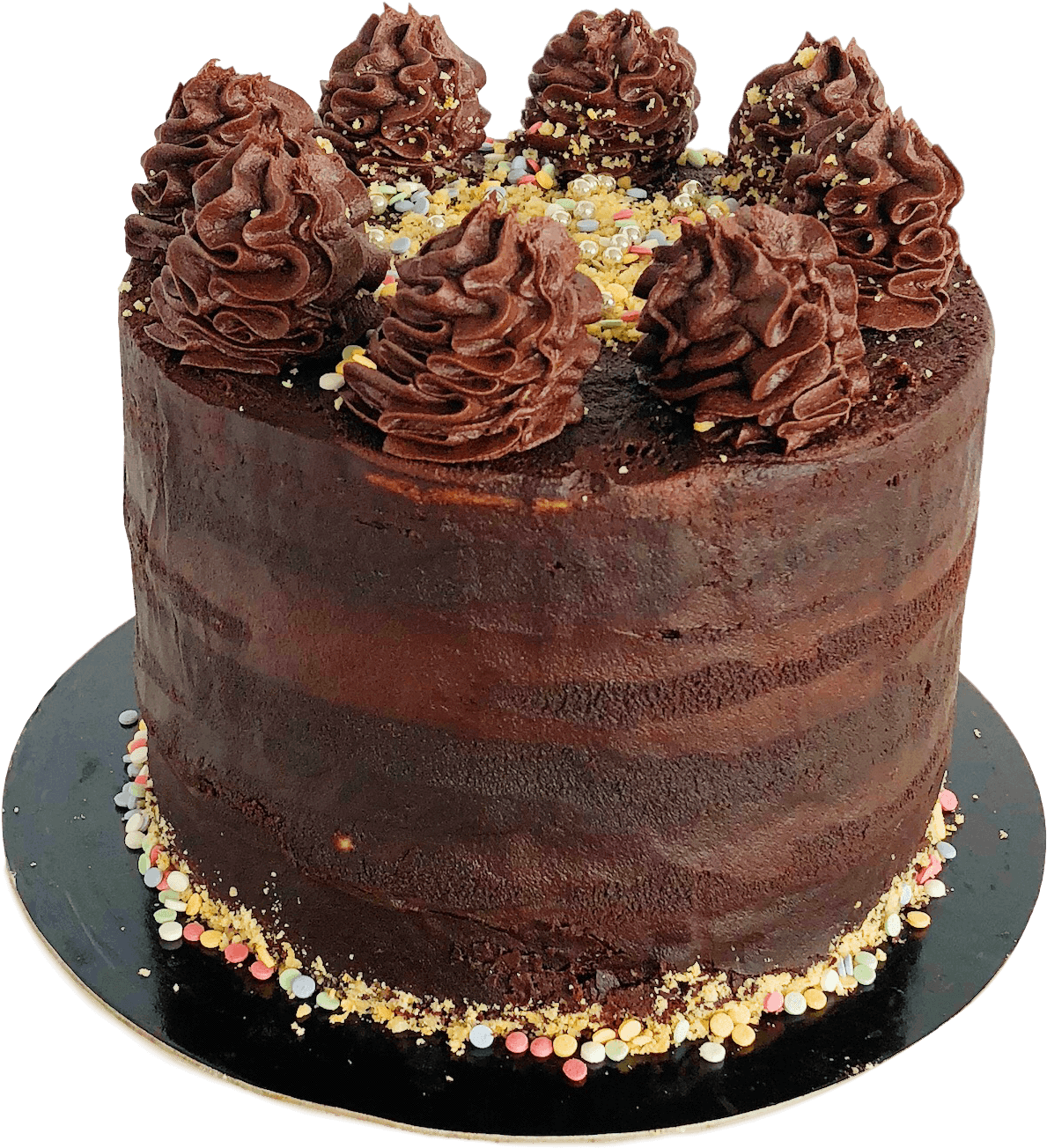 Decadent Chocolate Cakewith Frosting PNG Image