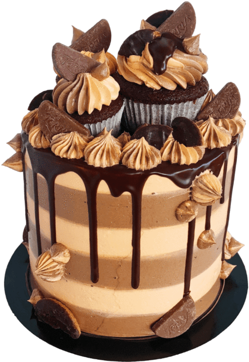 Decadent Chocolate Cakewith Toppings PNG Image