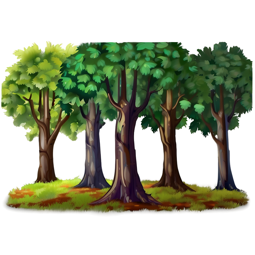 Deciduous Forest Clipart Png Aqh36 PNG Image