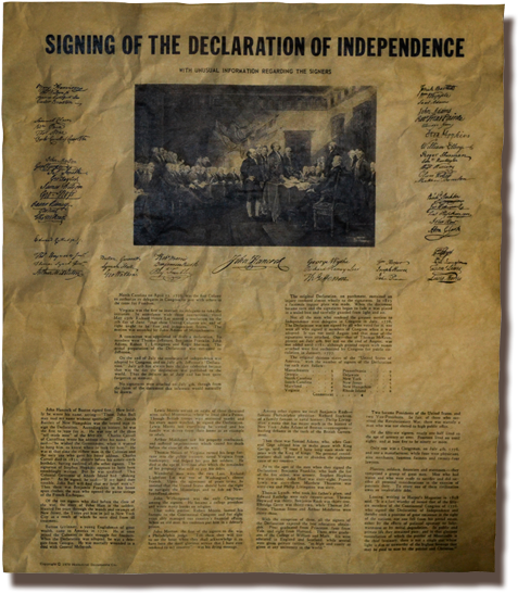 Declarationof Independence Signing Replica PNG Image