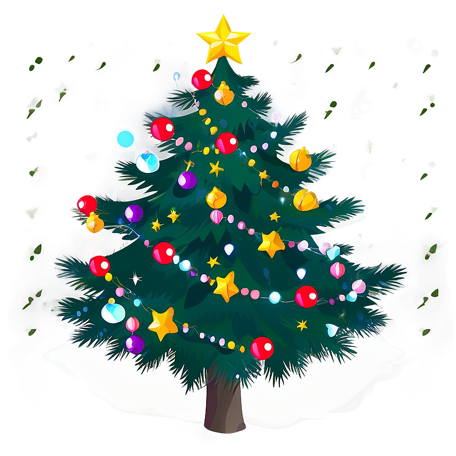 Decorated Christmas Eve Tree Png Oso27 PNG Image