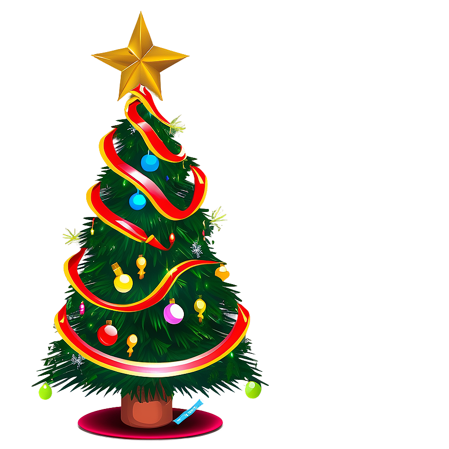 Decorated Christmas Eve Tree Png Rvj PNG Image