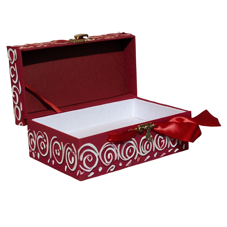 Decorated Shoe Box For Valentine’s Day Png Wsg32 PNG Image