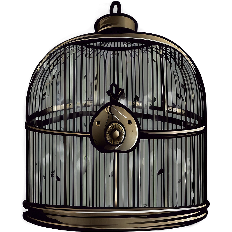 Decorative Bird Cage Clipart Png Kvs36 PNG Image