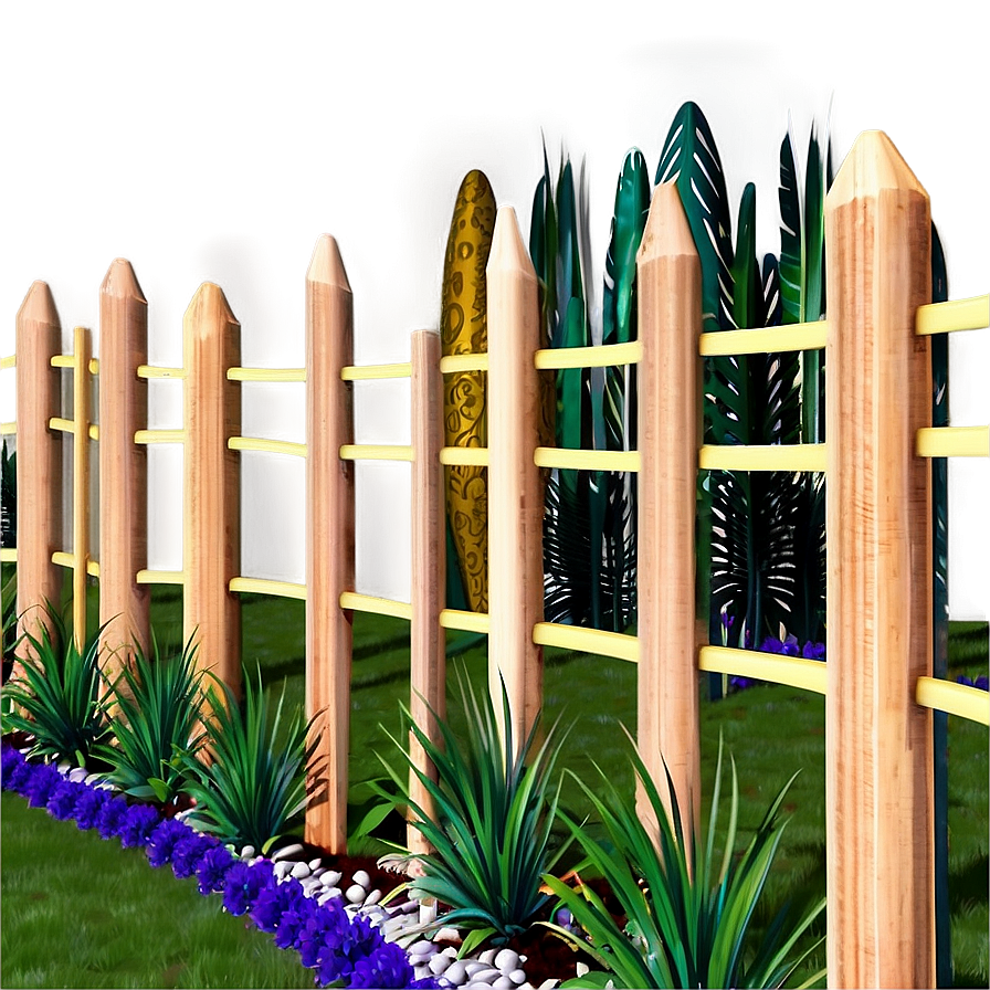 Decorative Garden Fence Png 86 PNG Image