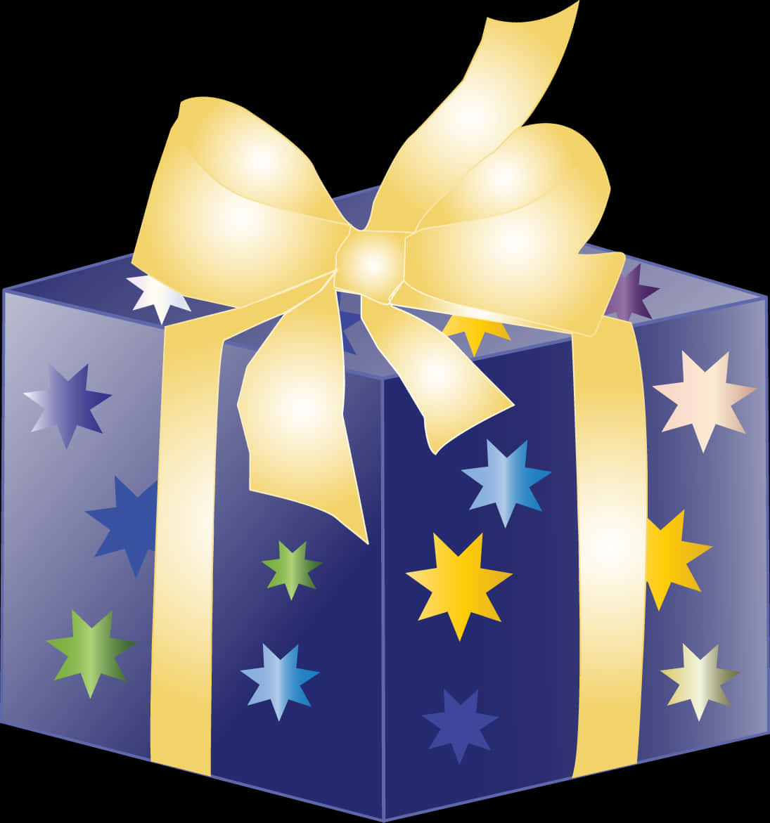 Decorative Gift Boxwith Golden Ribbon PNG Image