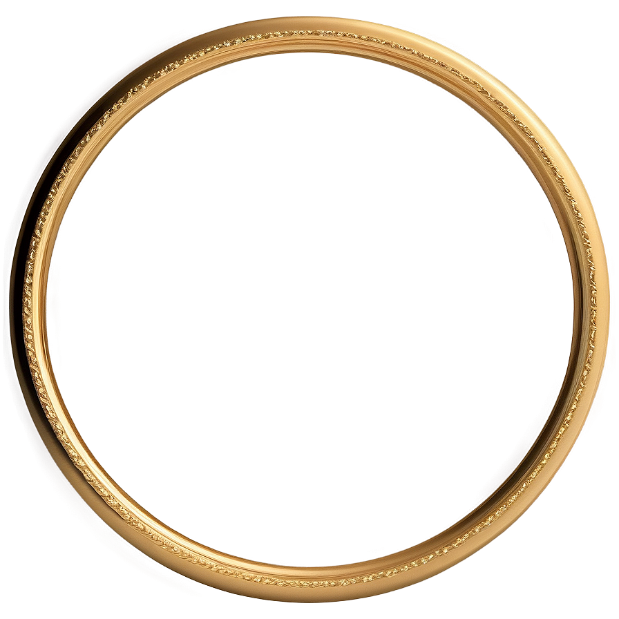 Decorative Gold Circle Frame Png 46 PNG Image