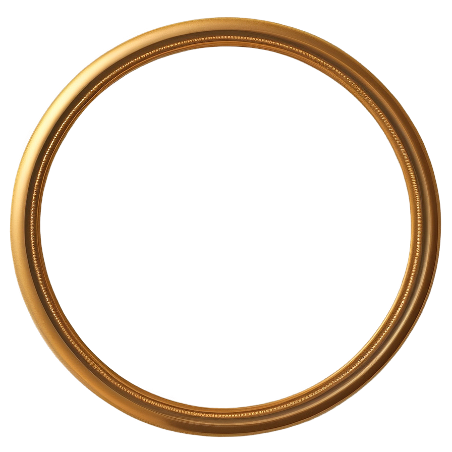 Decorative Gold Circle Frame Png 57 PNG Image