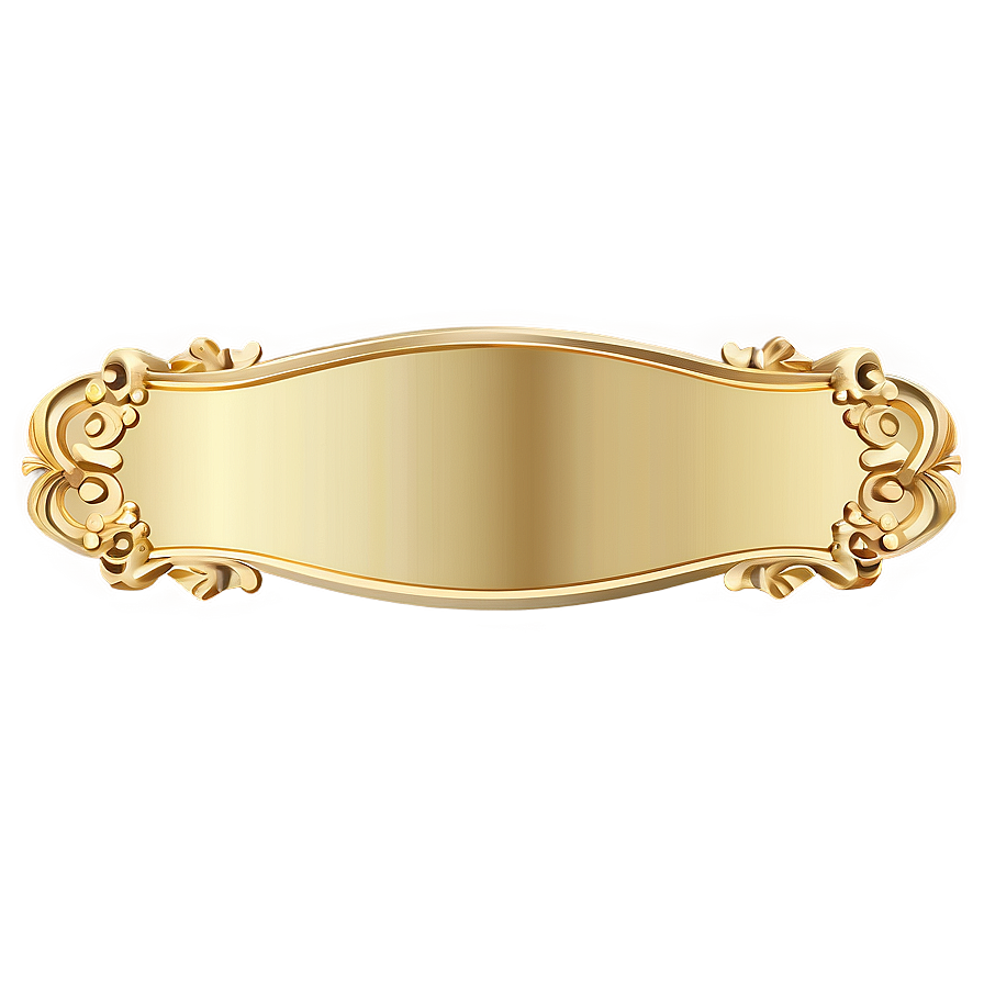 Decorative Gold Plate Png Nse21 PNG Image