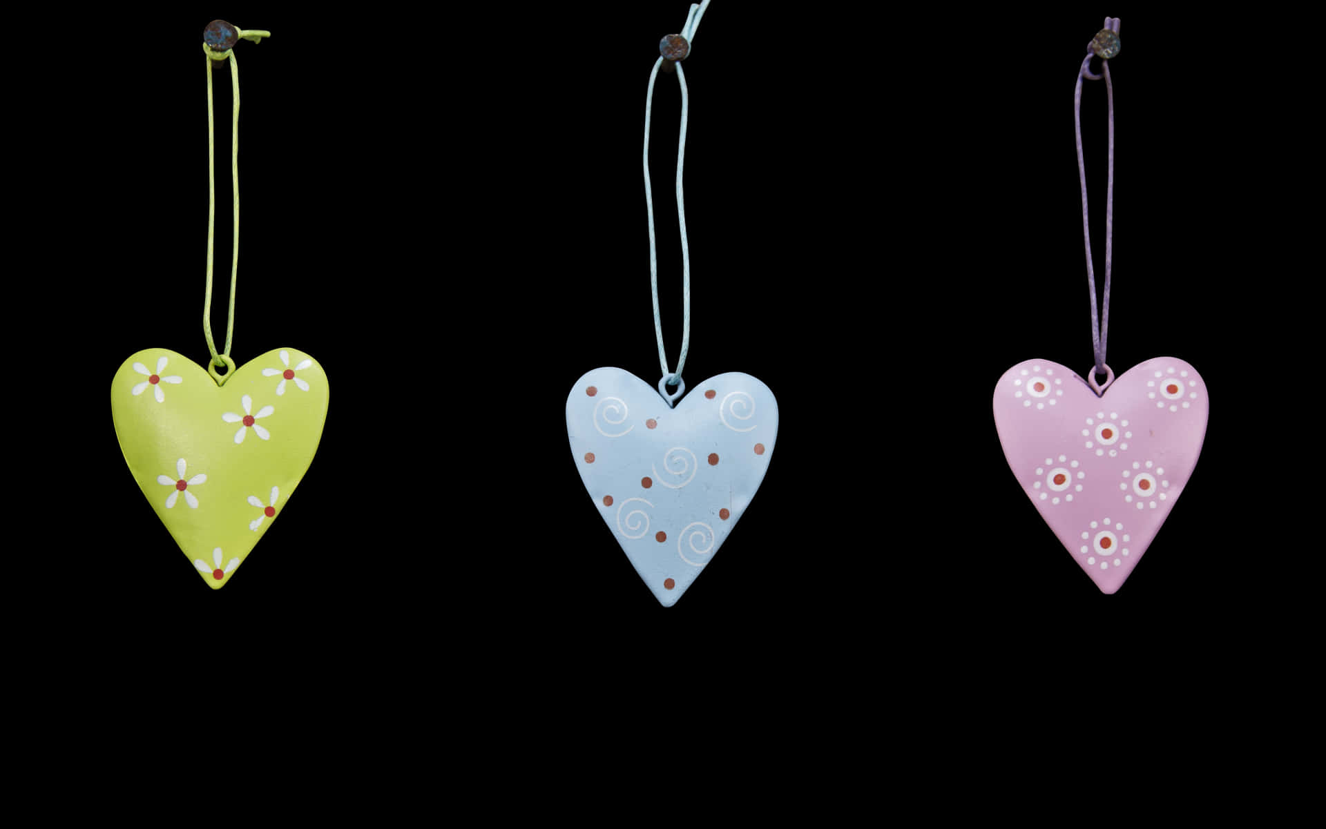 Decorative Heart Ornaments PNG Image