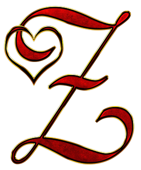 Decorative Letter Ewith Heart PNG Image