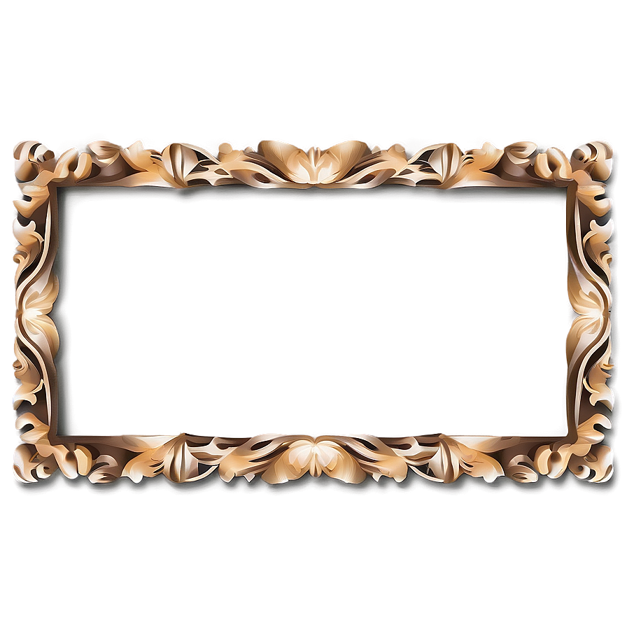 Decorative Line Border Frame Png Akn PNG Image