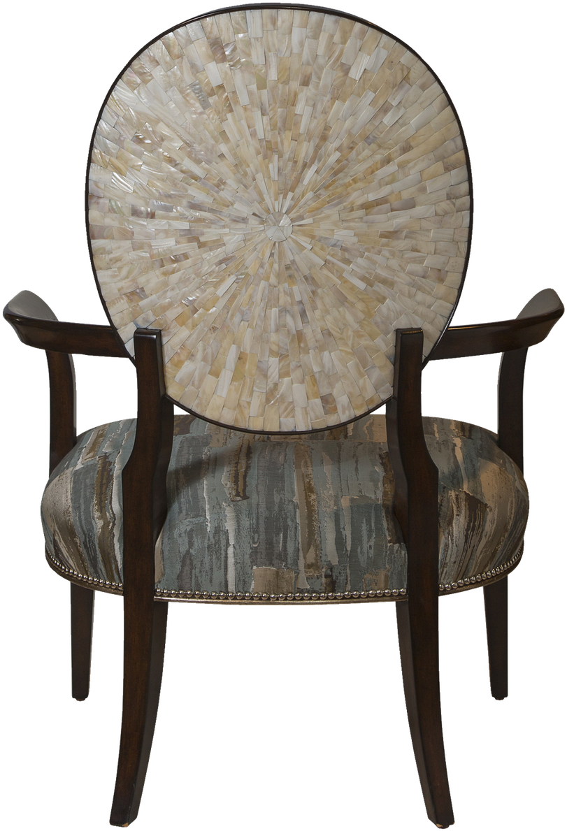 Decorative Mosaic Accent Chair.png PNG Image