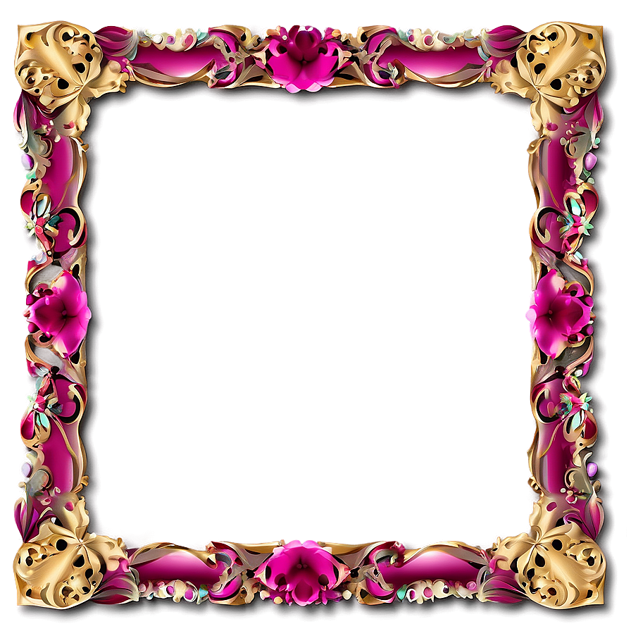 Decorative Photo Frame Png 06132024 PNG Image