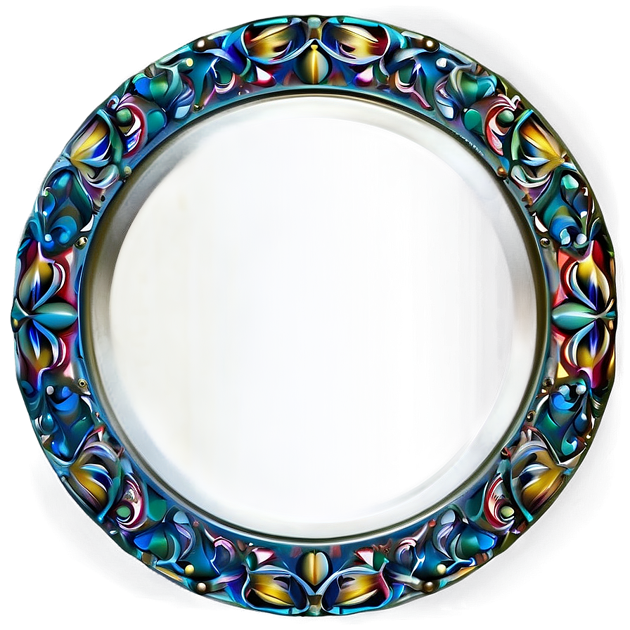 Decorative Round Mirror Png 12 PNG Image