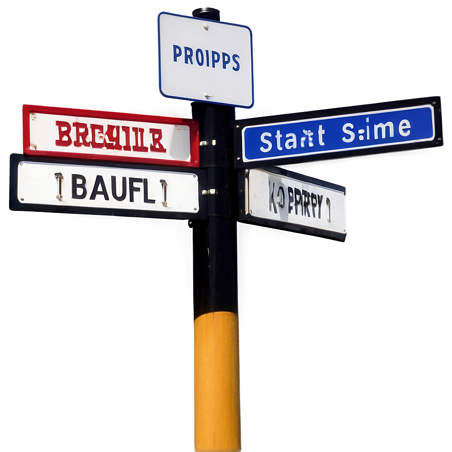 Decorative Street Signs Png Mtq2 PNG Image